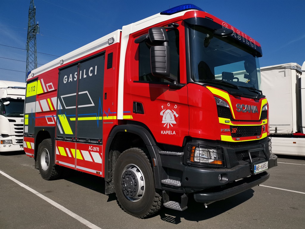 Prvo gasilsko vozilo Scania nove generacije v Sloveniji