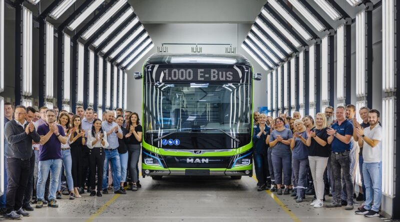MAN proizvedel 1.000 električnih avtobusov