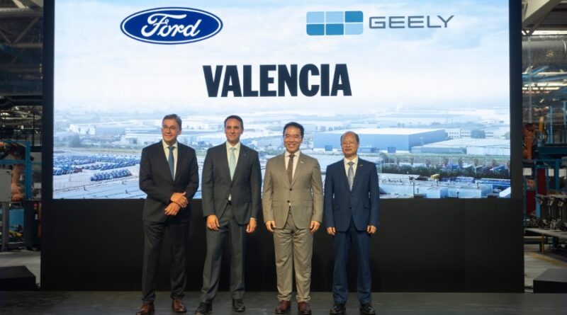 Geely Auto in Ford ustanavljata skupno podjetje v Španiji